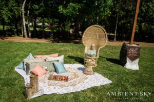 Props for the photo shoot of the newlyweds
