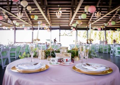 A wedding dining table design