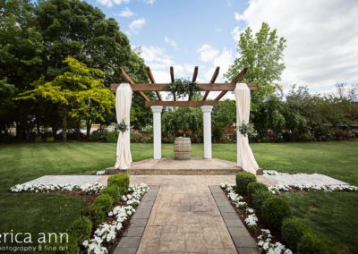 The wedding altar in the venue