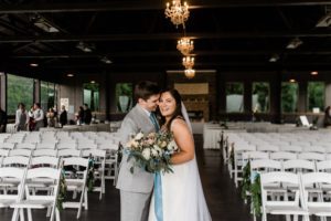 The newlyweds after their ceremony