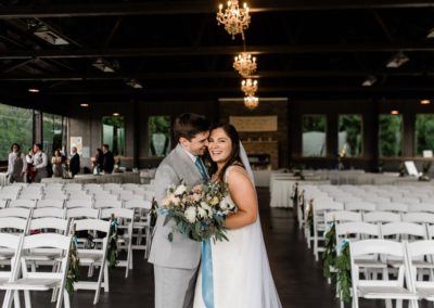 The newlyweds after their ceremony