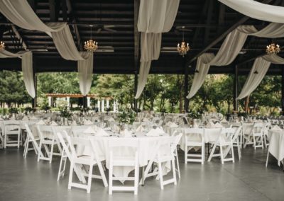 A furnished wedding venue