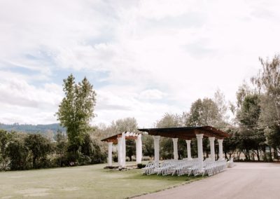 A view of the wedding event place