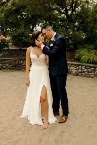 The outfits of the newlyweds