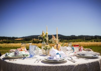 An outdoor dining spot