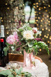 Flowers in a glass vase