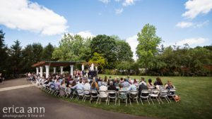 People seated during the wedding